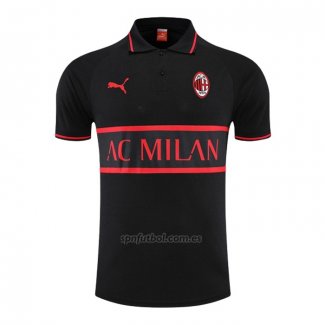 Camiseta Polo del AC Milan 2022-2023 Negro