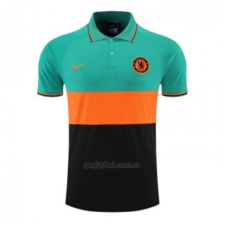 Camiseta Polo del Chelsea 2022-2023 Verde y Naranja