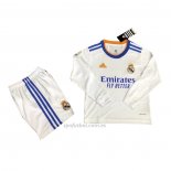 Camiseta Real Madrid Primera Manga Larga Nino 2021-2022