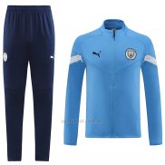 Chandal de Chaqueta del Manchester City 2022-2023 Azul