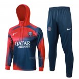 Chandal de Sudadera del Paris Saint-Germain Nino 2023-2024 Rojo y Azul