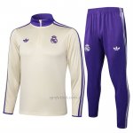 Chandal de Sudadera del Real Madrid Nino 2025-2026 Amarillo