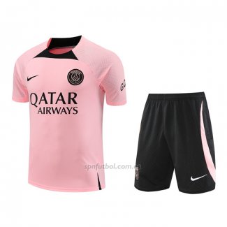 Chandal del Paris Saint-Germain Manga Corta 2022-2023 Rosa - Pantalon Corto