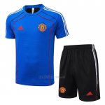 Conjunto Polo del Manchester United 2025-2026 Azul