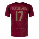 Camiseta Belgica Jugador De Ketelaere Primera 2024