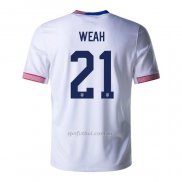 Camiseta Estados Unidos Jugador Weah Primera 2024