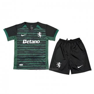 Camiseta Sporting Special Nino 2025-2026 Verde Negro