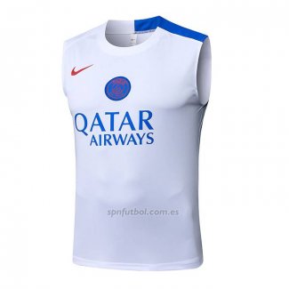 Camiseta de Entrenamiento Paris Saint-Germain Sin Mangas 2025-2026 Blanco