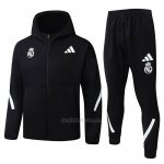Chandal con Capucha del Real Madrid 2025-2026 Negro