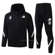 Chandal con Capucha del Real Madrid 2025-2026 Negro