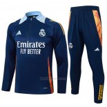 Chandal de Sudadera del NinoReal Madrid Nino 2024-2025 Azul