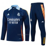 Chandal de Sudadera del NinoReal Madrid Nino 2024-2025 Azul