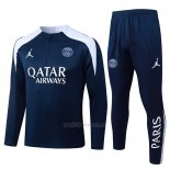 Chandal de Sudadera del Paris Saint-Germain Nino 2025-2026 Azul Blanco