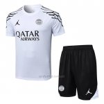 Chandal del Paris Saint-Germain Jordan Manga Corta 2025-2026 Blanco - Pantalon Corto
