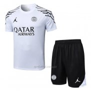 Chandal del Paris Saint-Germain Jordan Manga Corta 2025-2026 Blanco - Pantalon Corto