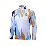 Chaqueta del Real Madrid 2024-2025 Blanco y Amarillo