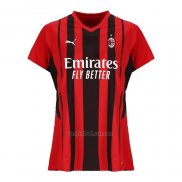 Camiseta AC Milan Primera Mujer 2021-2022