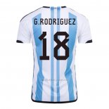 Camiseta Argentina Jugador G.Rodriguez Primera 2022