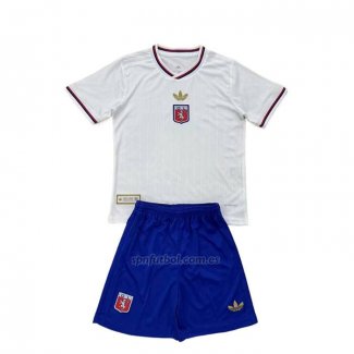 Camiseta Lyon Anniversary Nino 2024-2025 Blanco
