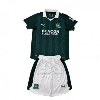 Camiseta Plymouth Argyle Primera Nino 2025-2026