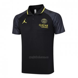 Camiseta Polo del Paris Saint-Germain Jordan 2023-2024 Negro