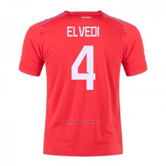 Camiseta Suiza Jugador Elvedi Primera 2022