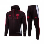 Chandal de Sudadera del Bayern Munich Nino 2024-2025 Rojo Oscuro