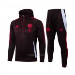 Chandal de Sudadera del Bayern Munich Nino 2024-2025 Rojo Oscuro