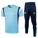 Chandal del Manchester City Manga Corta 2023-2024 Azul