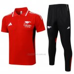 Conjunto Polo del Arsenal 2025-2026 Rojo