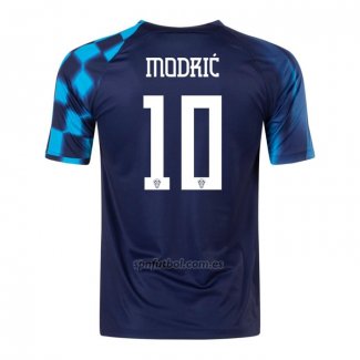 Camiseta Croacia Jugador Modric Segunda 2022