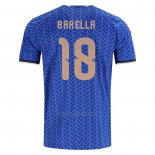 Camiseta Italia Jugador Nicolo Barella Primera 2026