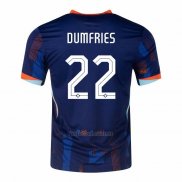 Camiseta Paises Bajos Jugador Dumfries Segunda 2024-2025