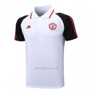 Camiseta Polo del Manchester United 2023-2024 Blanco