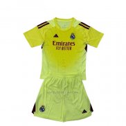 Camiseta Real Madrid Portero Nino 2025-2026 Amarillo