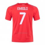 Camiseta Suiza Jugador Embolo Primera 2022