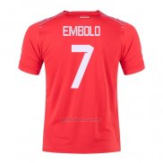 Camiseta Suiza Jugador Embolo Primera 2022