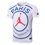 Camiseta de Entrenamiento Paris Saint-Germain Jordan 2020-2021 Blanco