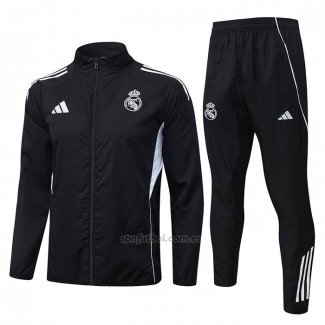 Chandal de Rompevientos del Real Madrid 2025-2026 Negro