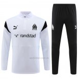 Chandal de Sudadera del Olympique Marsella Nino 2023-2024 Blanco