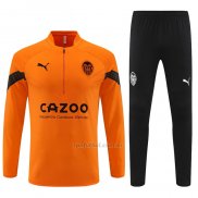 Chandal de Sudadera del Valencia 2022-2023 Naranja