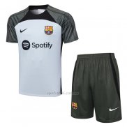 Chandal del Barcelona Manga Corta 2023-2024 Gris - Pantalon Corto