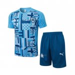 Chandal del Olympique Marsella Manga Corta 2024-2025 Azul - Pantalon Corto