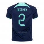 Camiseta Australia Jugador Degenek Segunda 2022