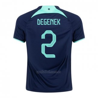 Camiseta Australia Jugador Degenek Segunda 2022