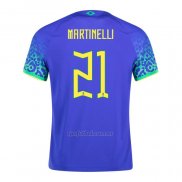 Camiseta Brasil Jugador Martinelli Segunda 2022