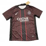 Camiseta Pre Partido del Paris Saint-Germain 2025-2026 Negro Rojo