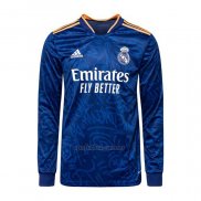 Camiseta Real Madrid Segunda Manga Larga 2021-2022