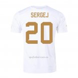 Camiseta Serbia Jugador Sergej Segunda 2022