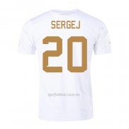 Camiseta Serbia Jugador Sergej Segunda 2022
